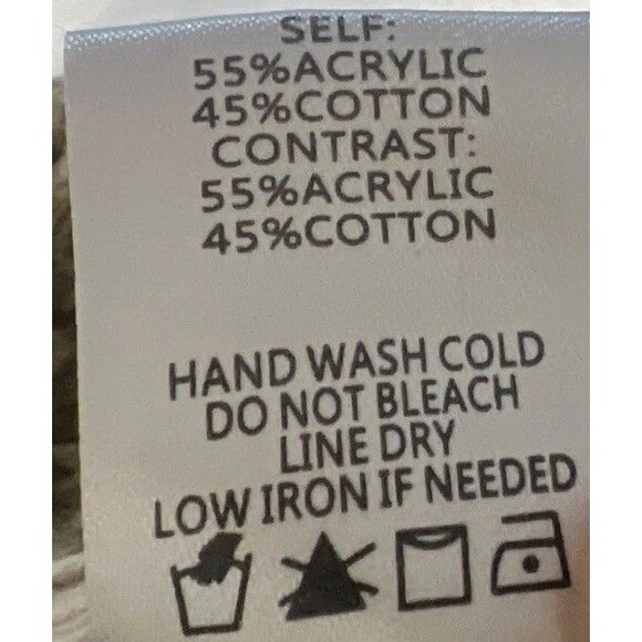 Blue Blush Women's Size Large Checkered Sweater Cropped Oversized - Picture 4 of 9